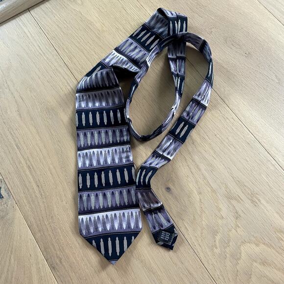 Alexander Julian Colours Silk Tie - Art Deco Pattern - Picture 4 of 5